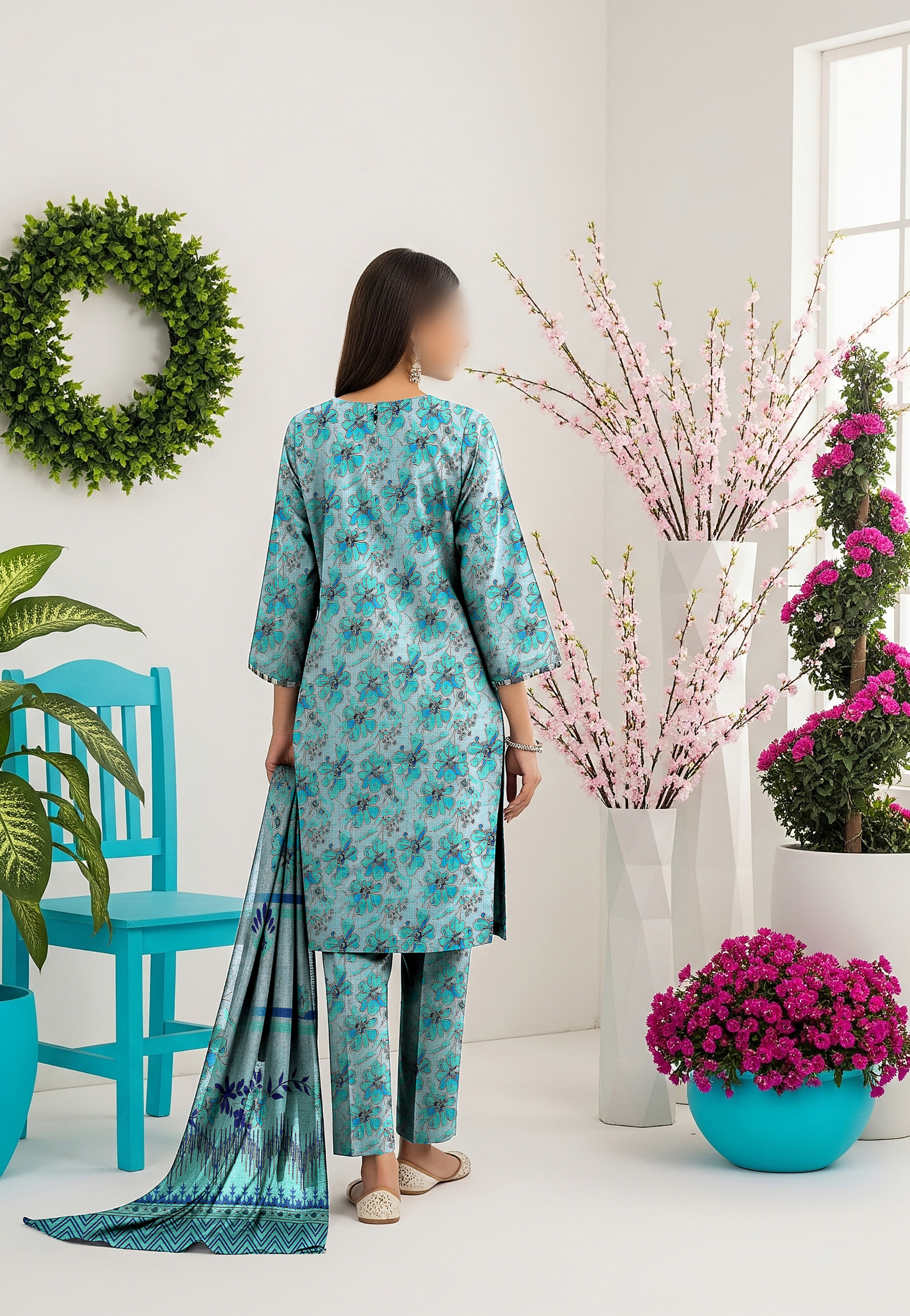 3-Piece Printed Lawn Suit