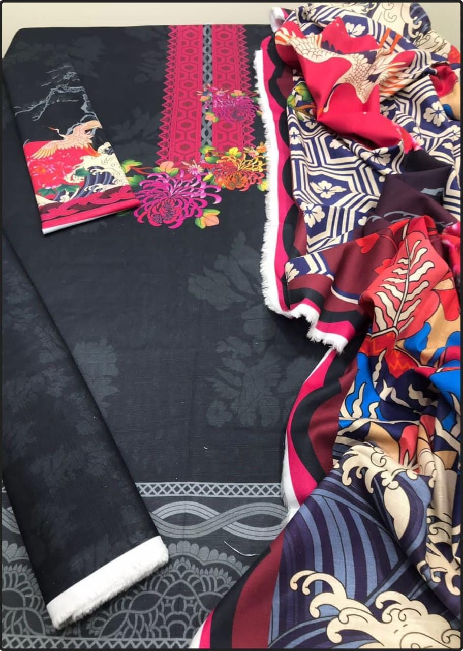 Maria B Khaddar 3pc Printed D-1