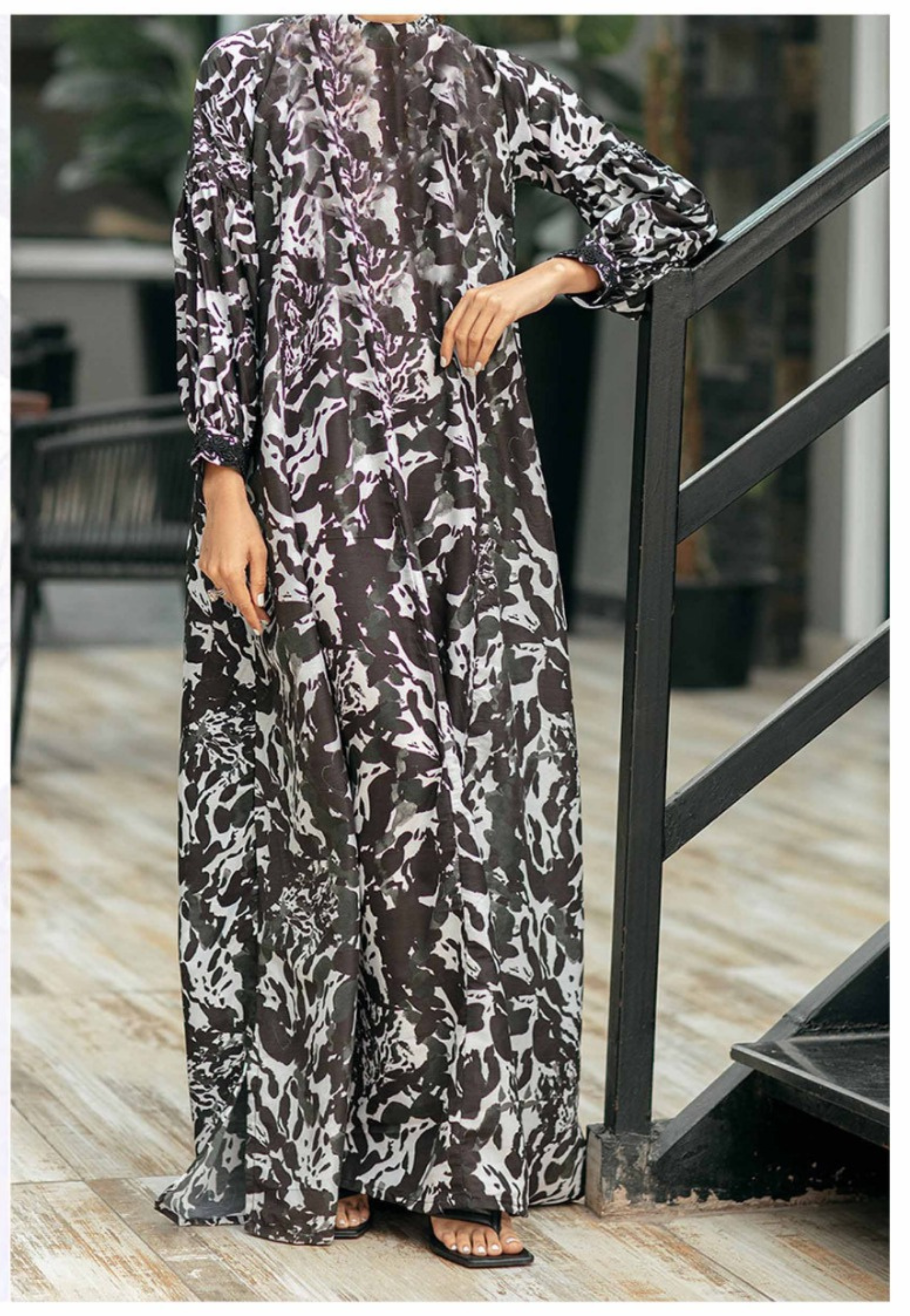 Jazmin Digital Printed Long Dress
