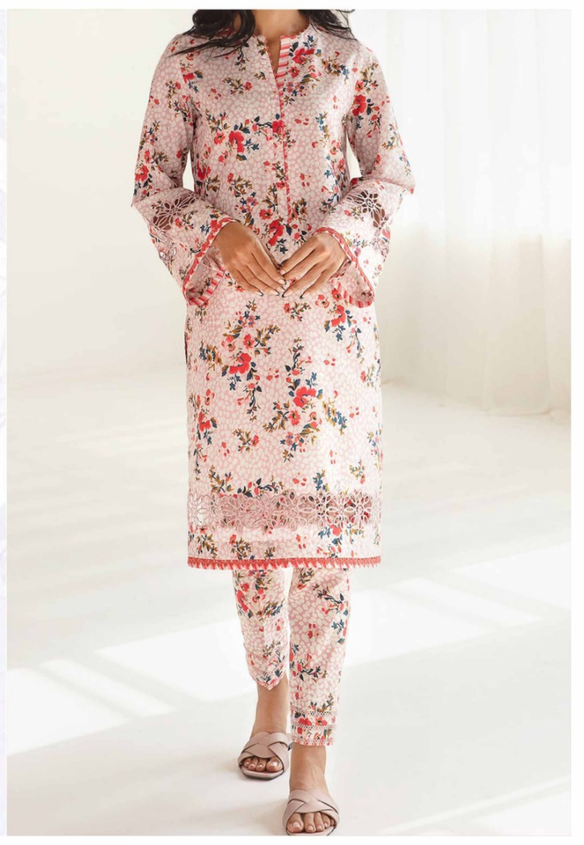 Jazmin Floral Printed 3-Piece Suit