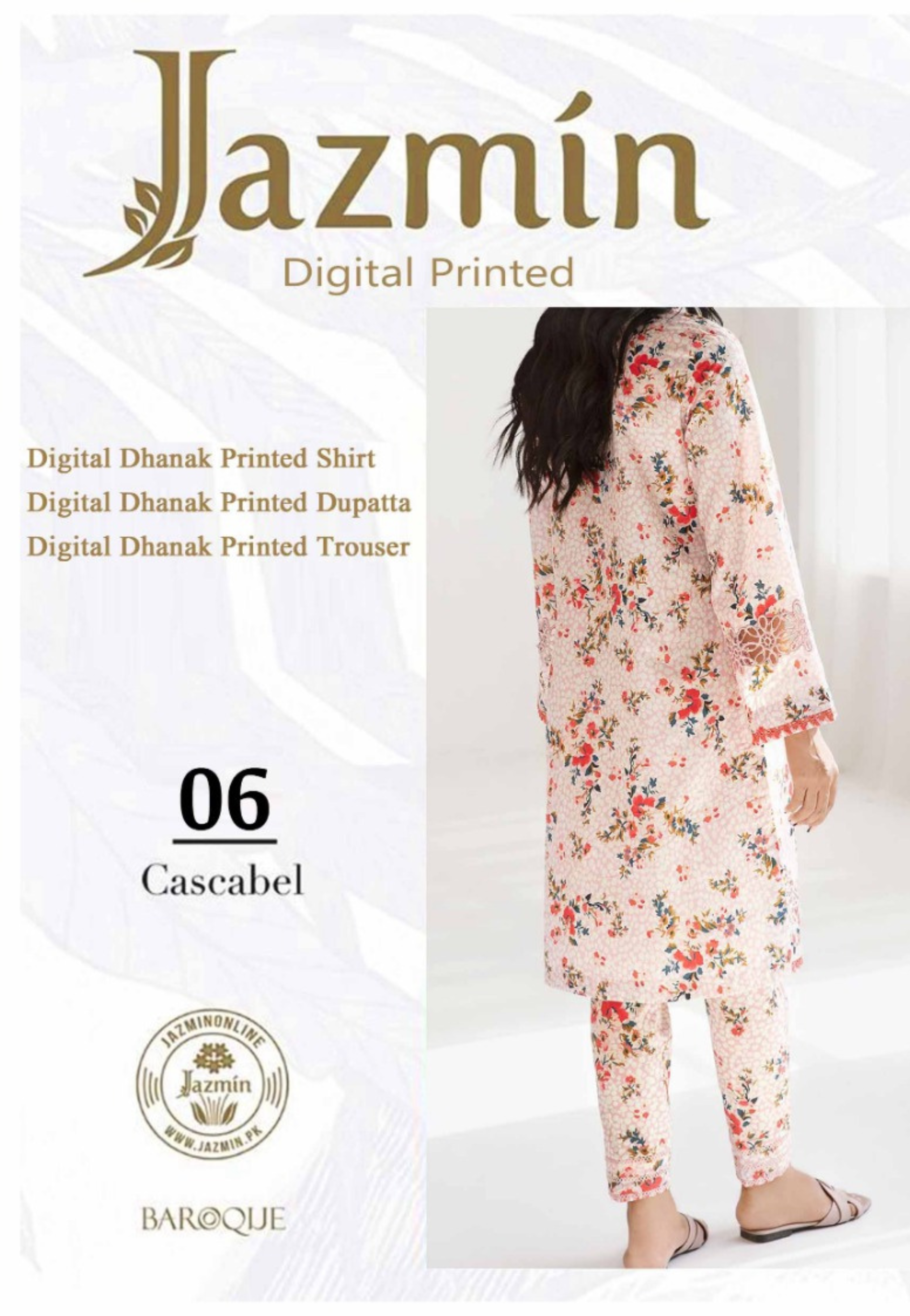 Jazmin Floral Printed 3-Piece Suit