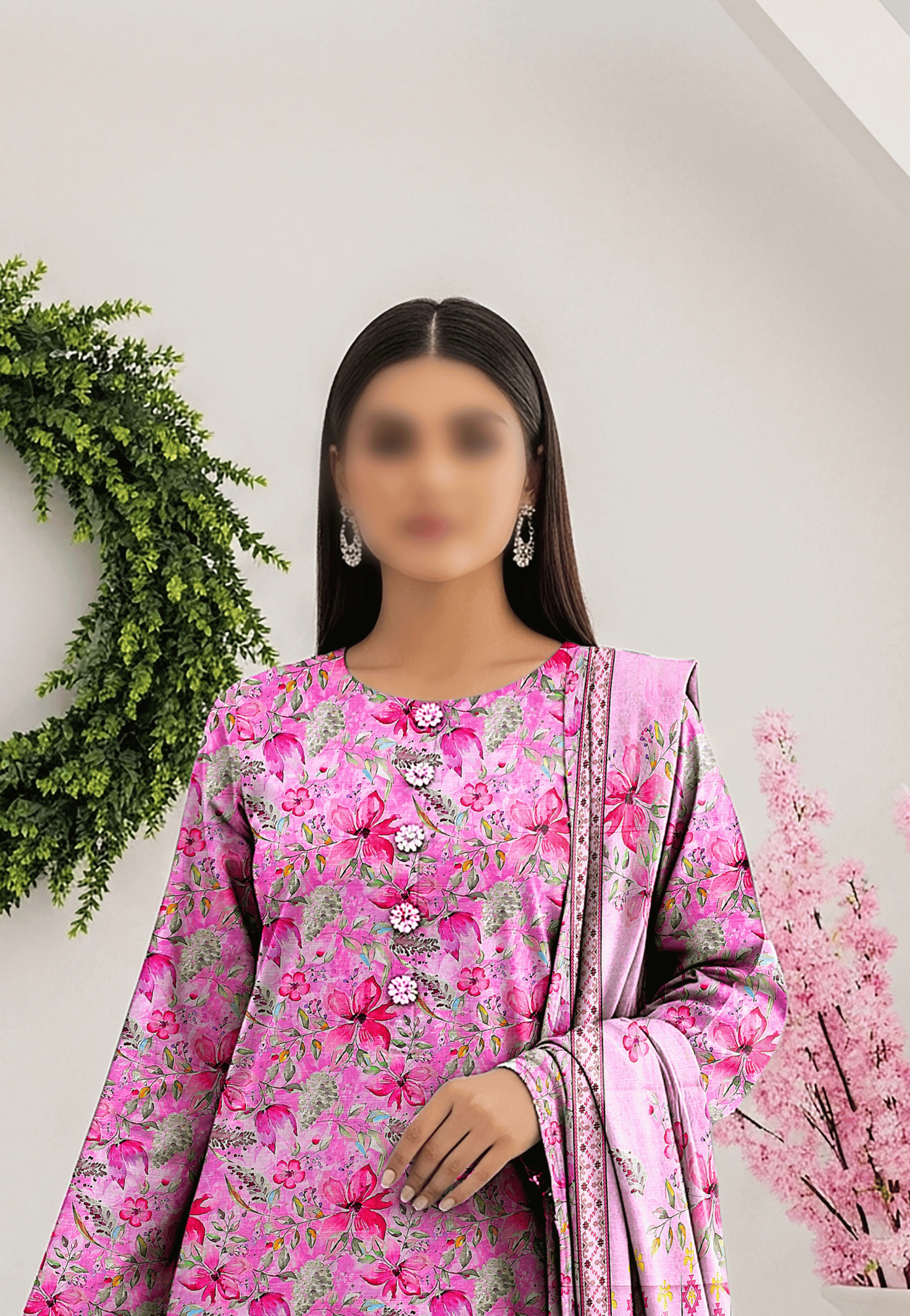 Digital Print 3-Piece Lawn Suit