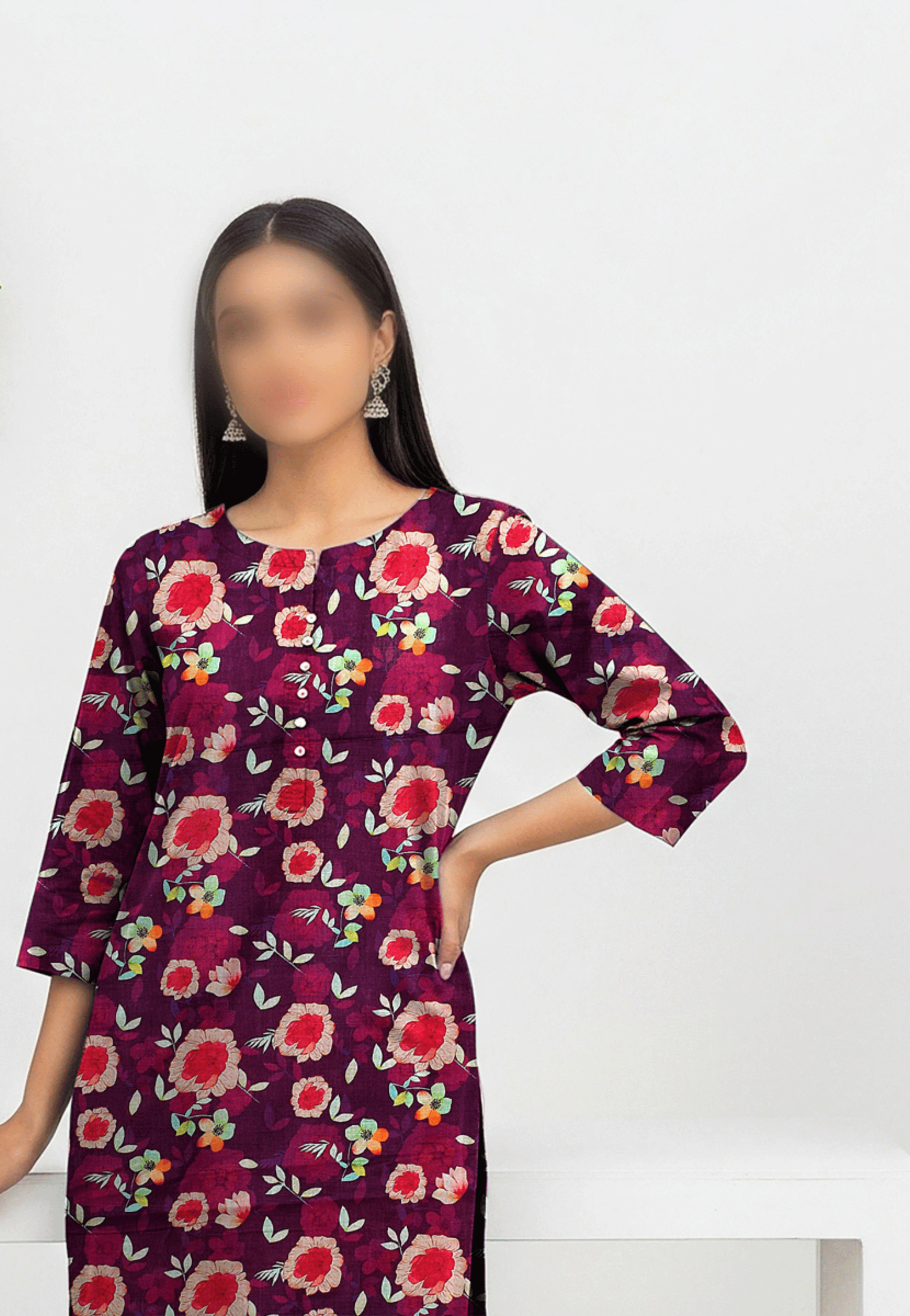 Printed 3-Piece Lawn Suit