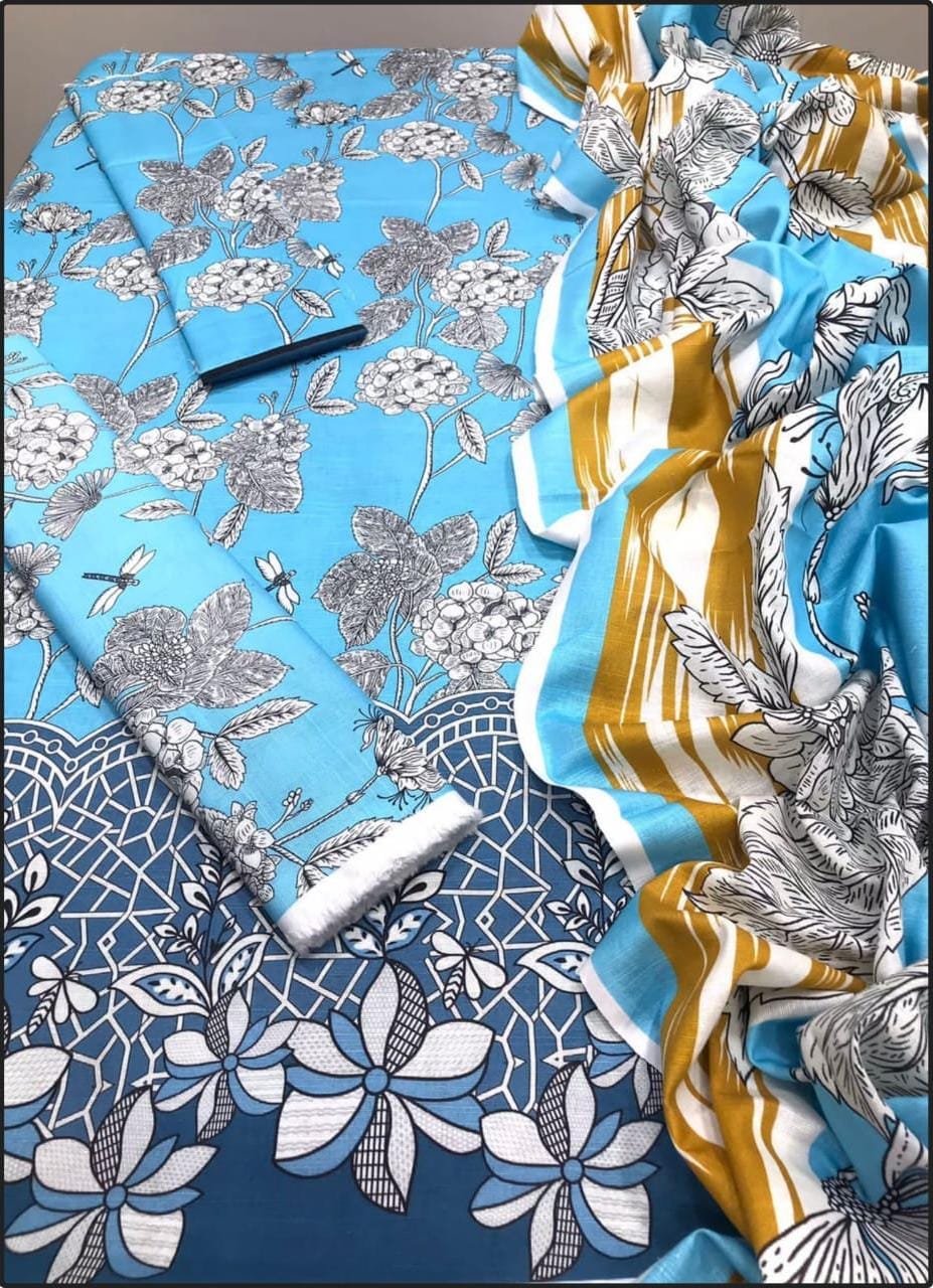 Maria B Khaddar 3pc Printed D-3