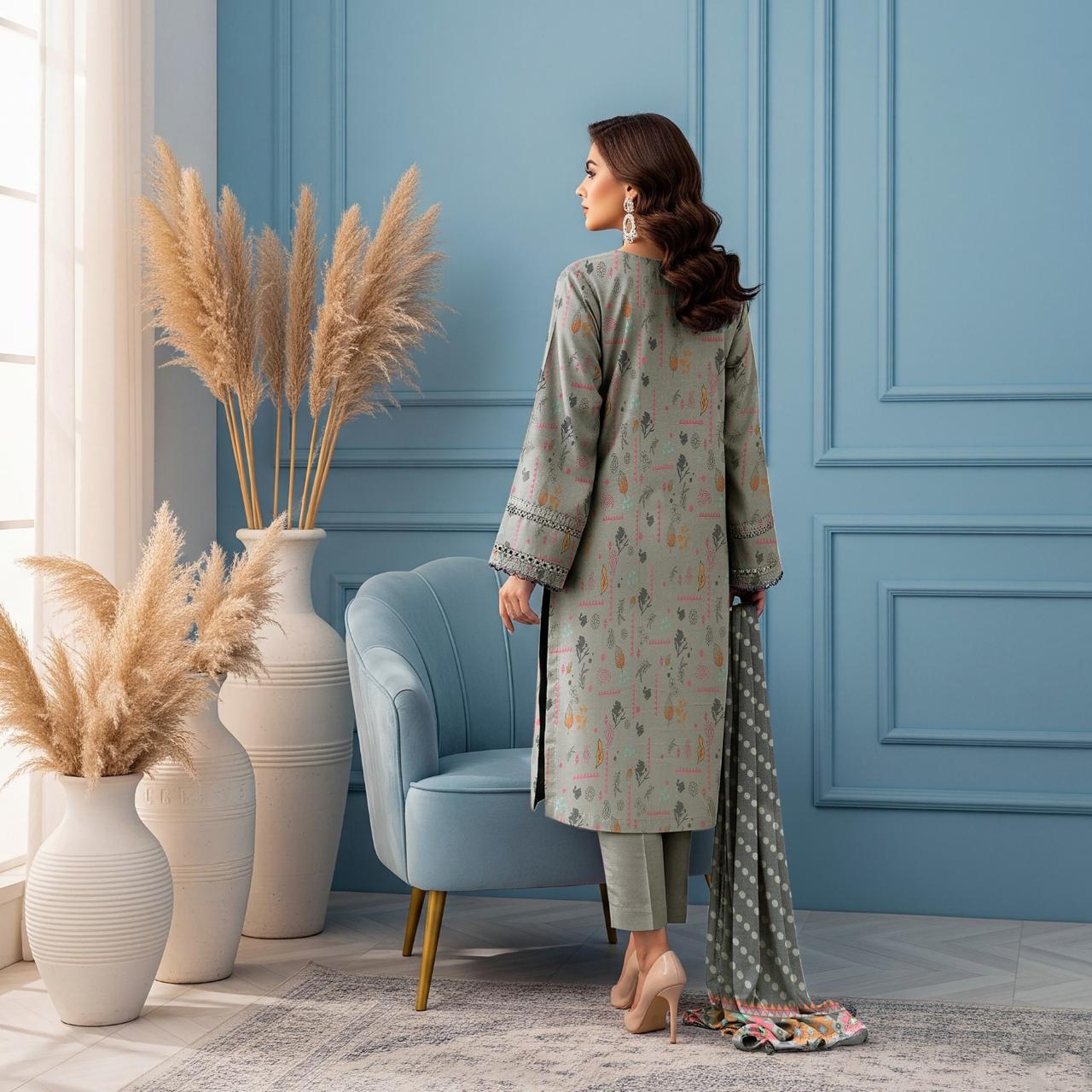 Dhanak Printed 3pc D#10