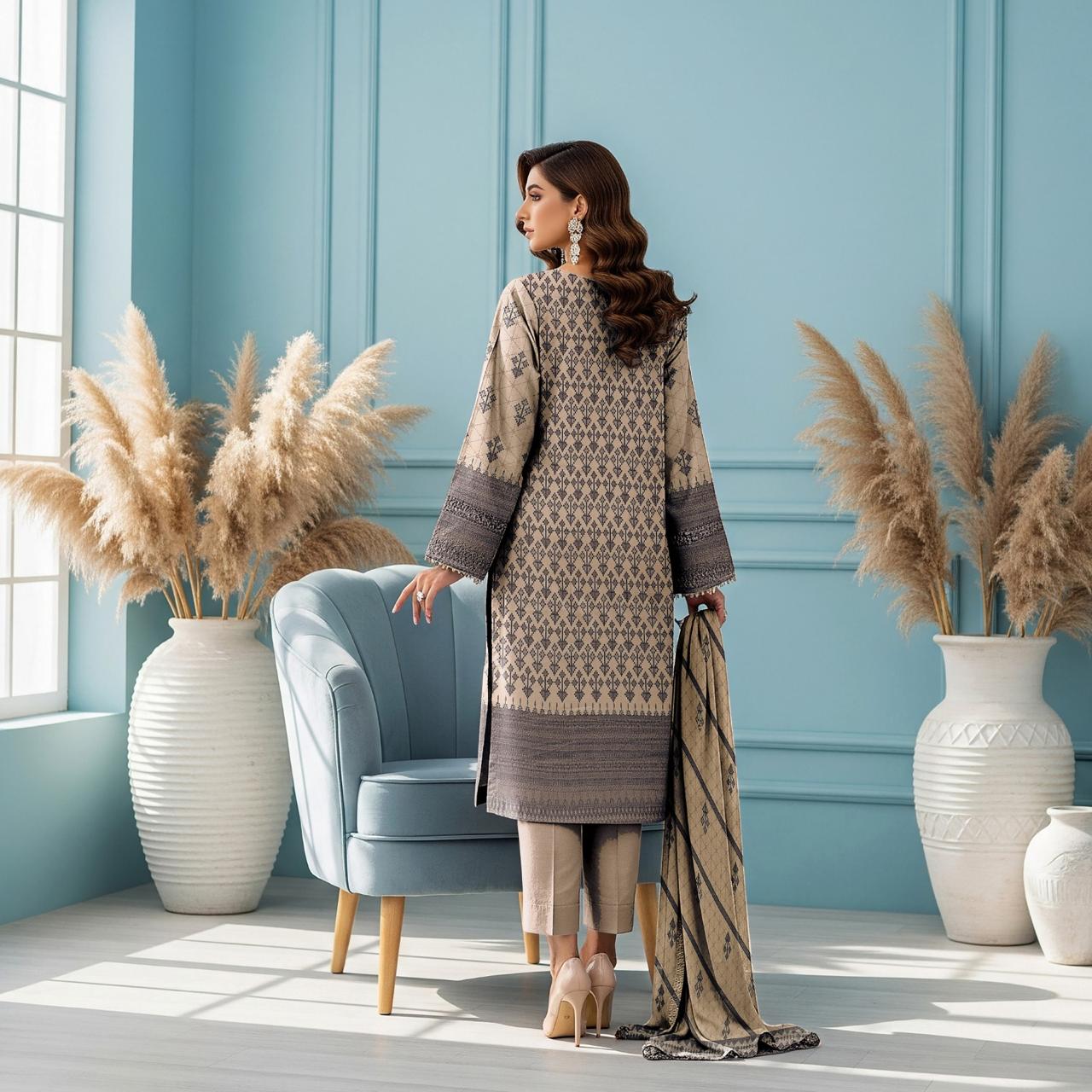Dhanak Printed 3pc D#1