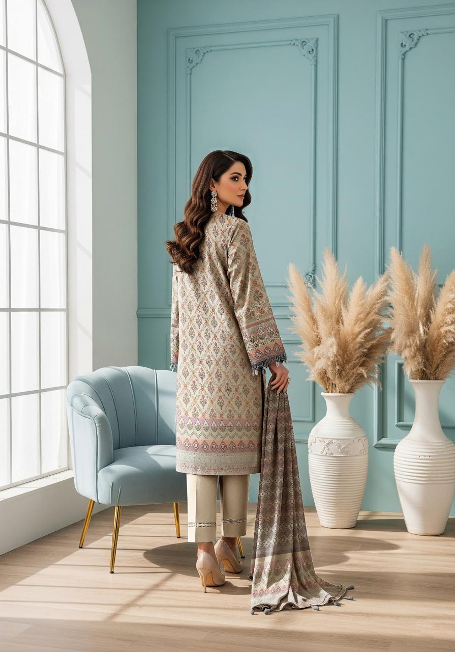 Dhanak Printed 3pc D#2