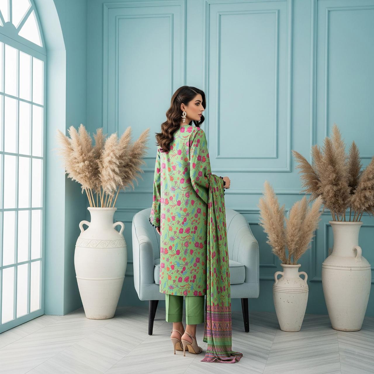 Dhanak Printed 3pc D#3