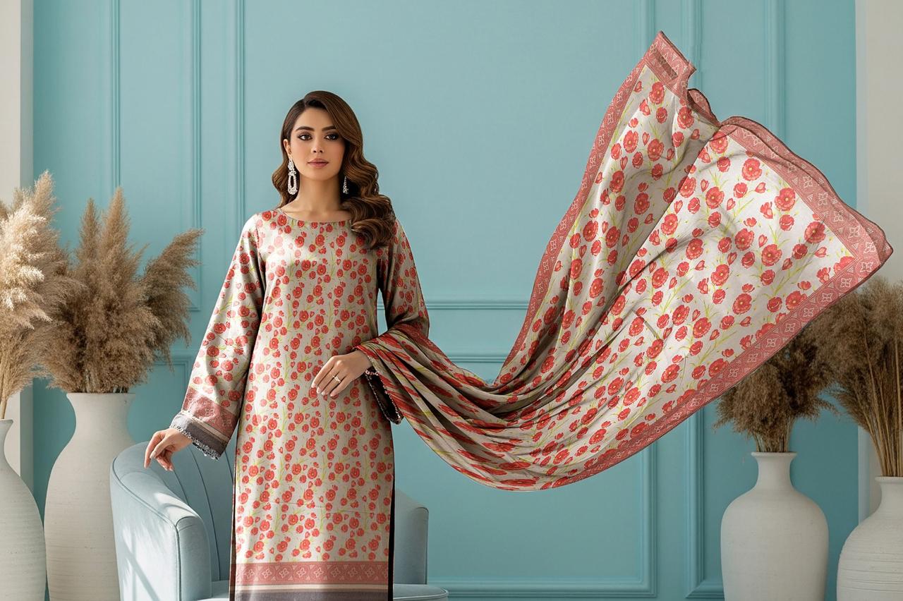 Dhanak Printed 3pc D#4