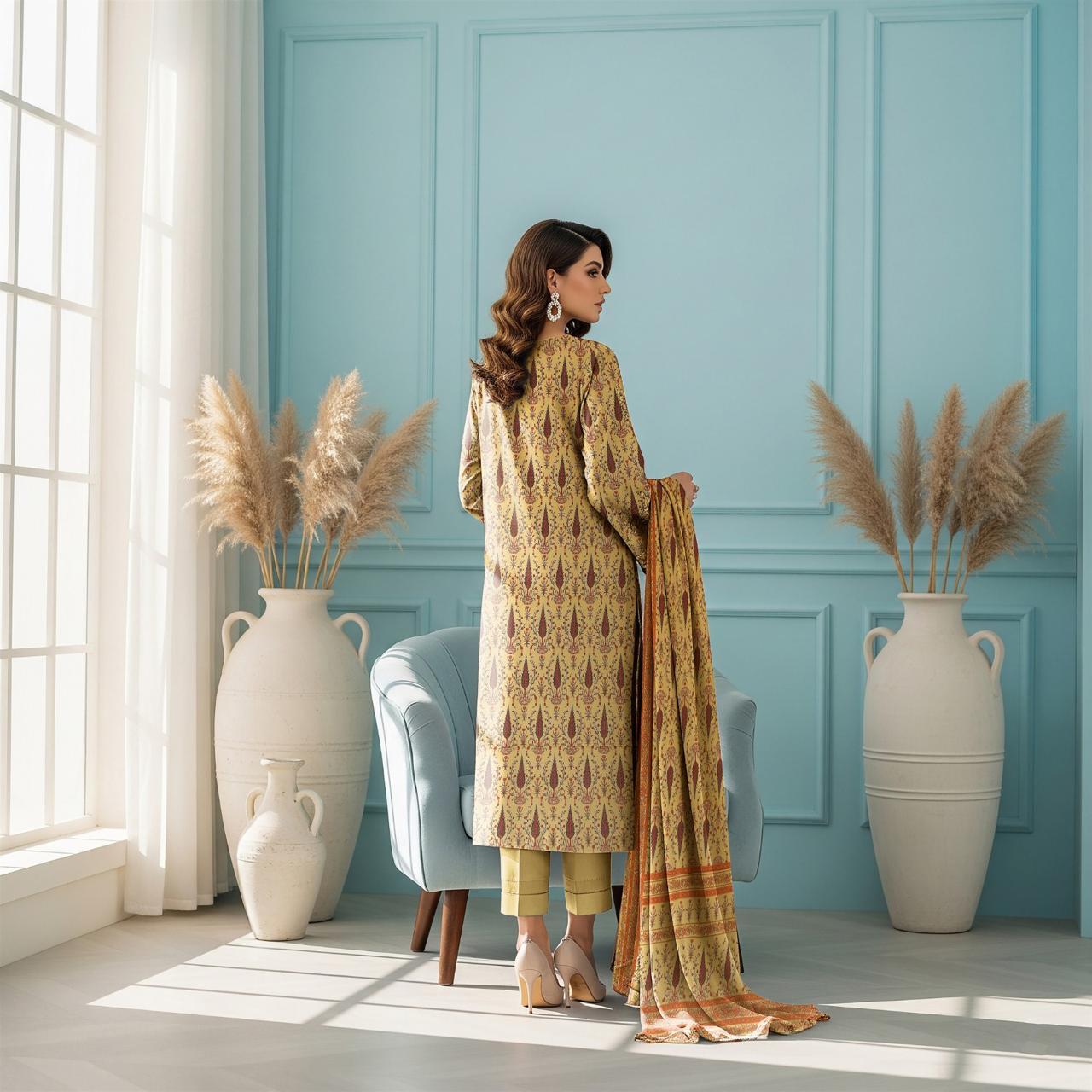 Dhanak Printed 3pc D#5