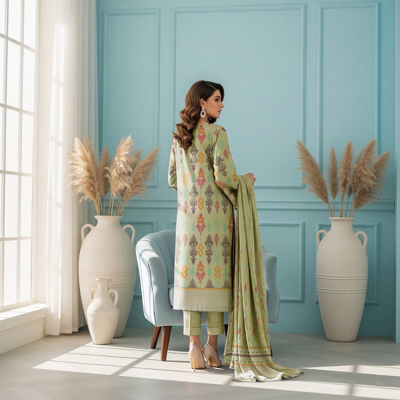 Dhanak Printed 3pc D#6