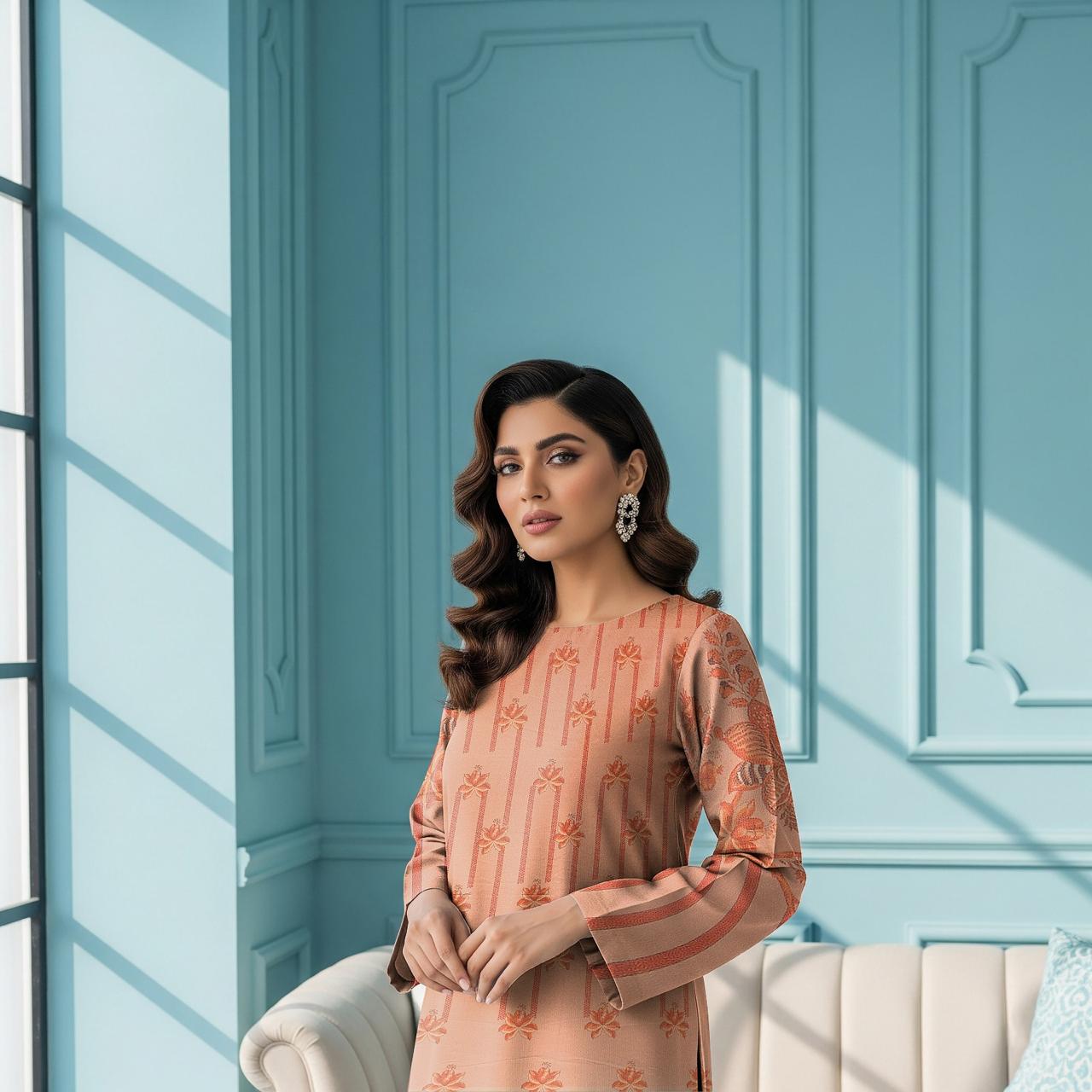 Dhanak Printed 3pc D#8