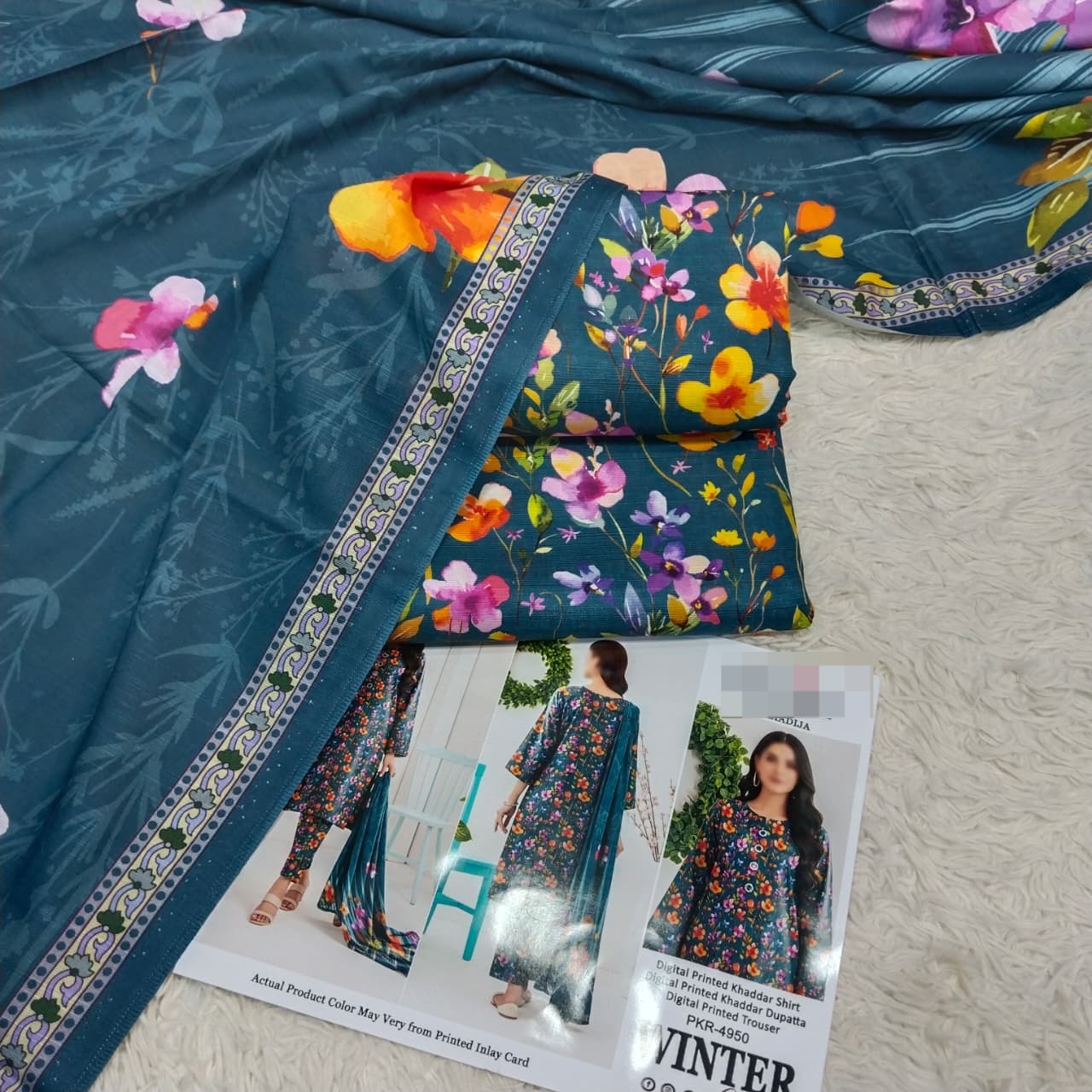 Khaddar Digital Printed 3PC D#10