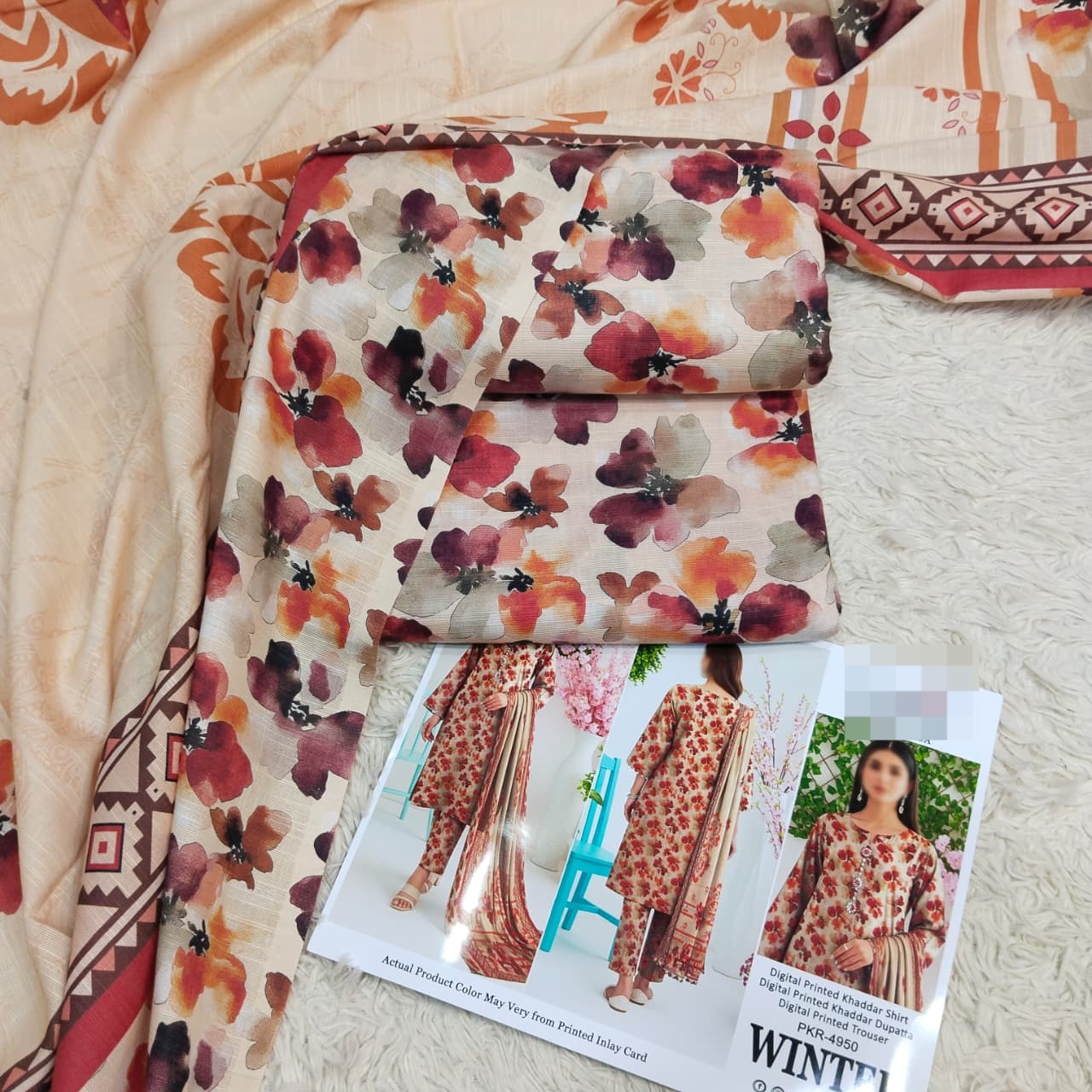 Khaddar Digital Printed 3PC D#2
