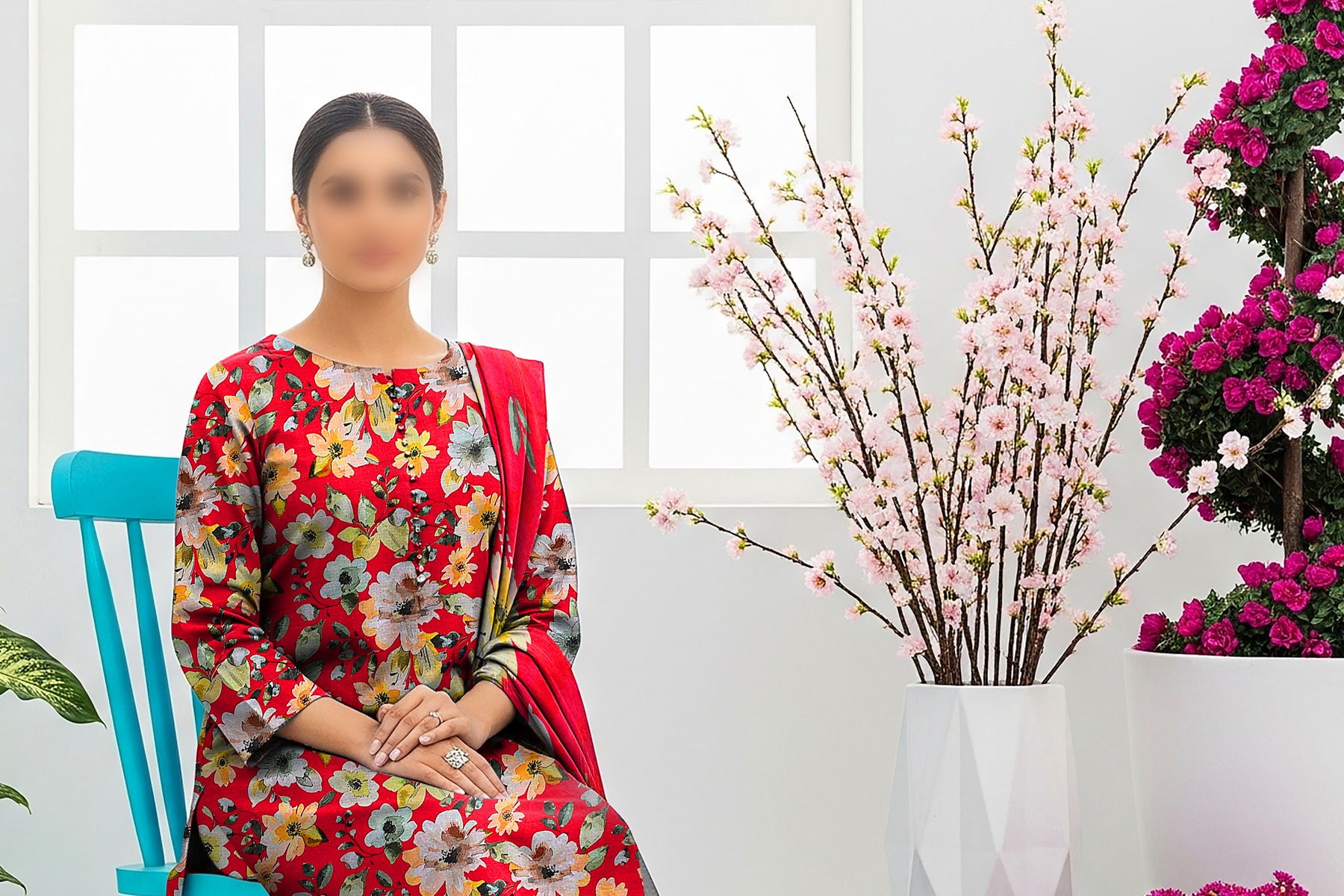 Khaddar Digital Printed 3PC D#3