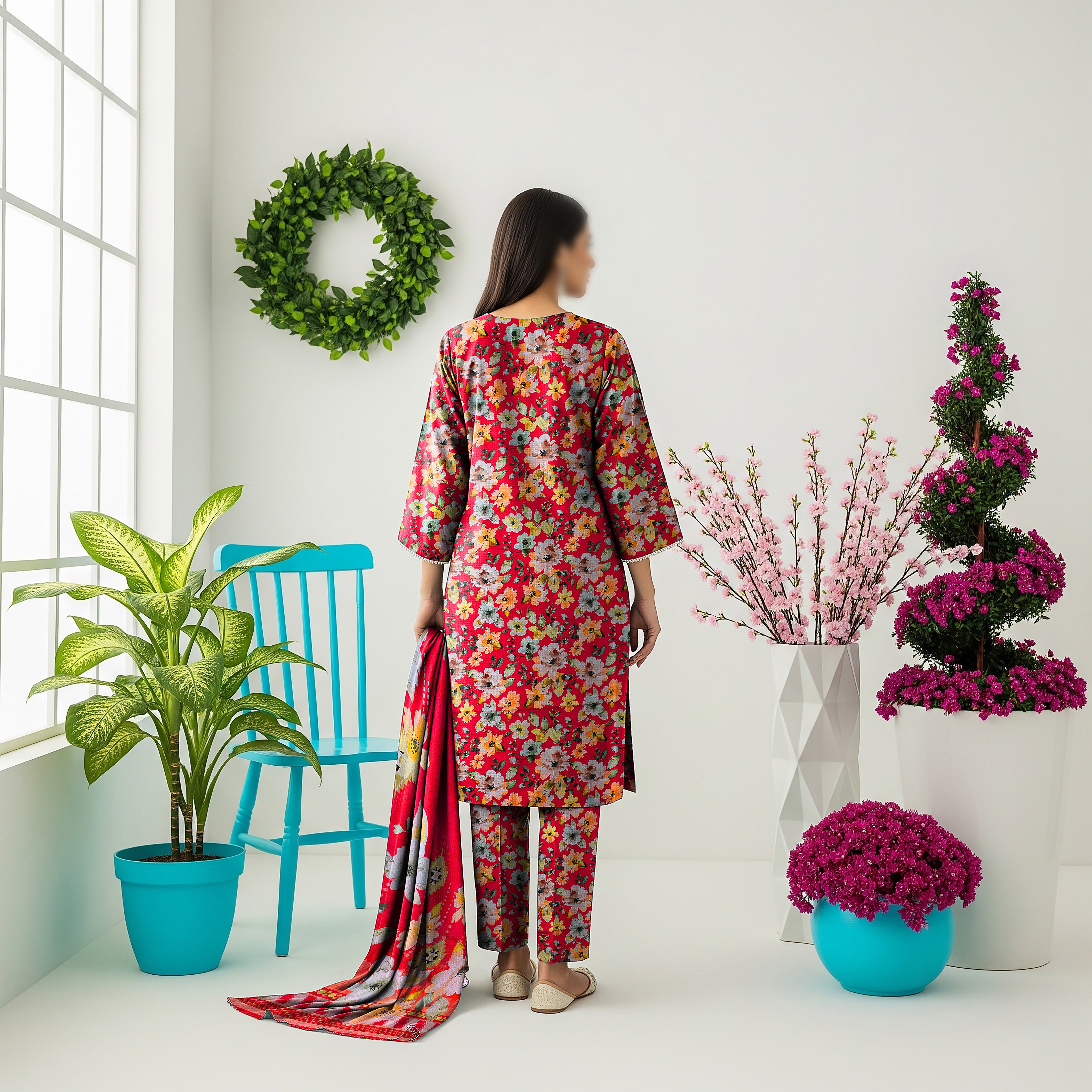 Khaddar Digital Printed 3PC D#3