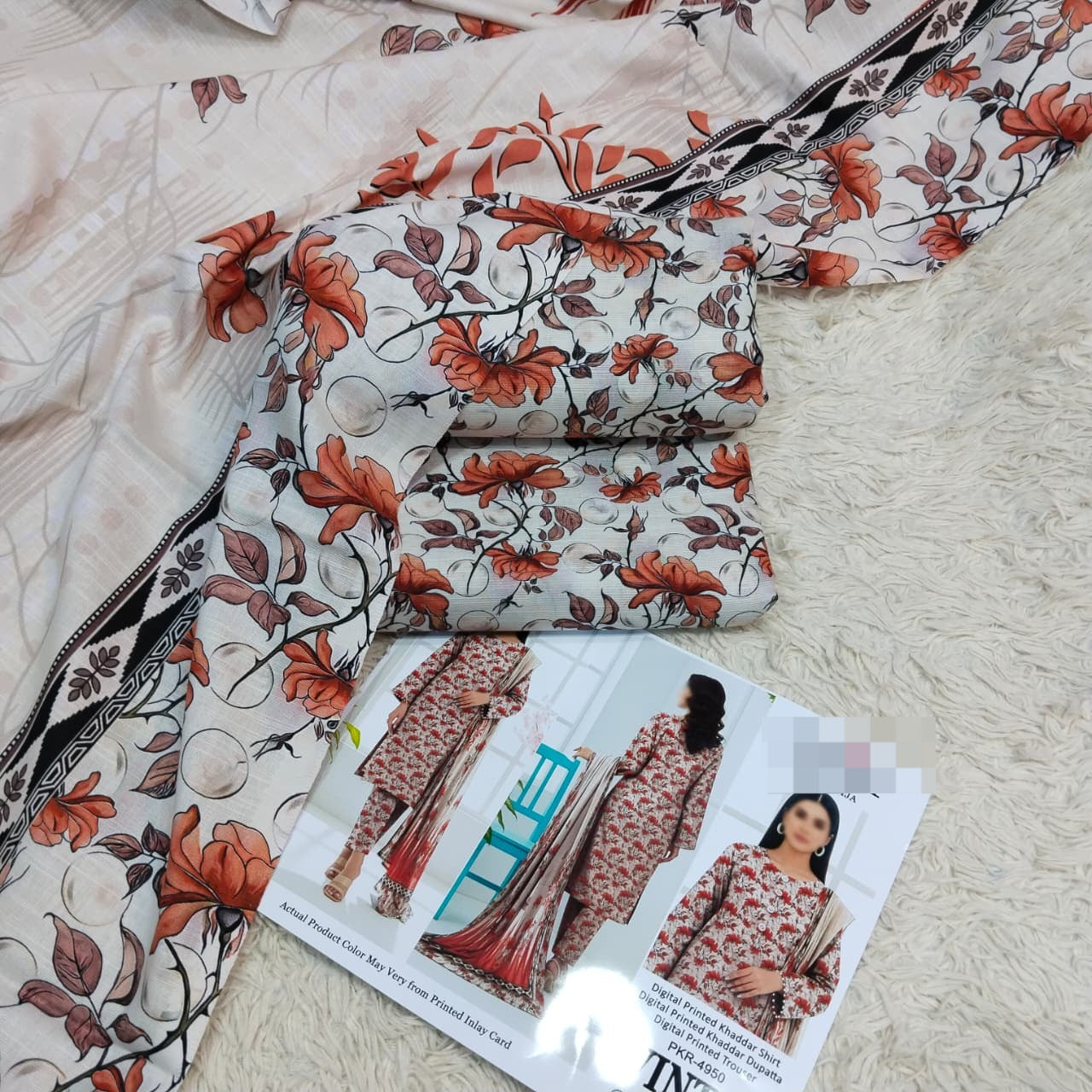 Khaddar Digital Printed 3PC D#5