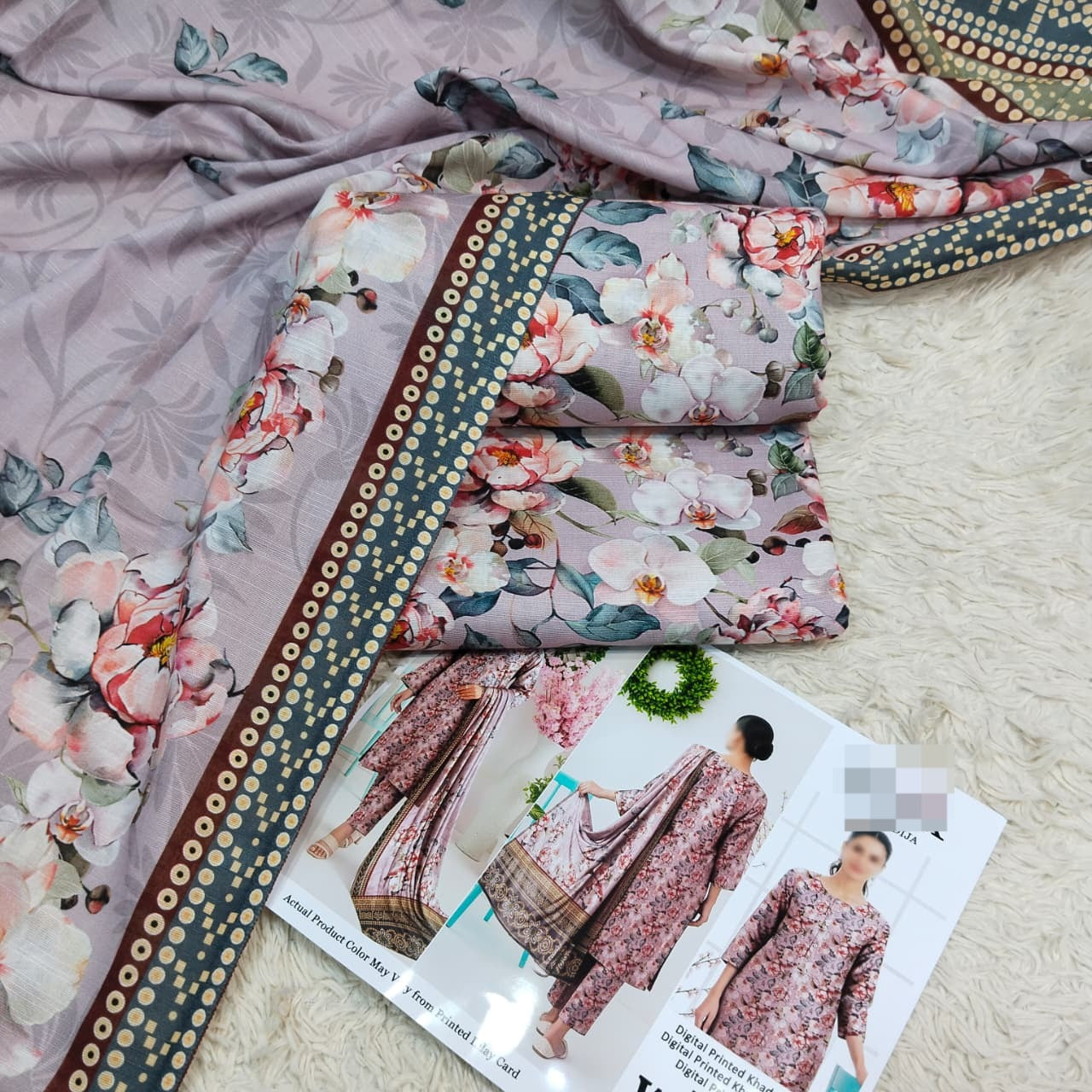 Khaddar Digital Printed 3PC D#6