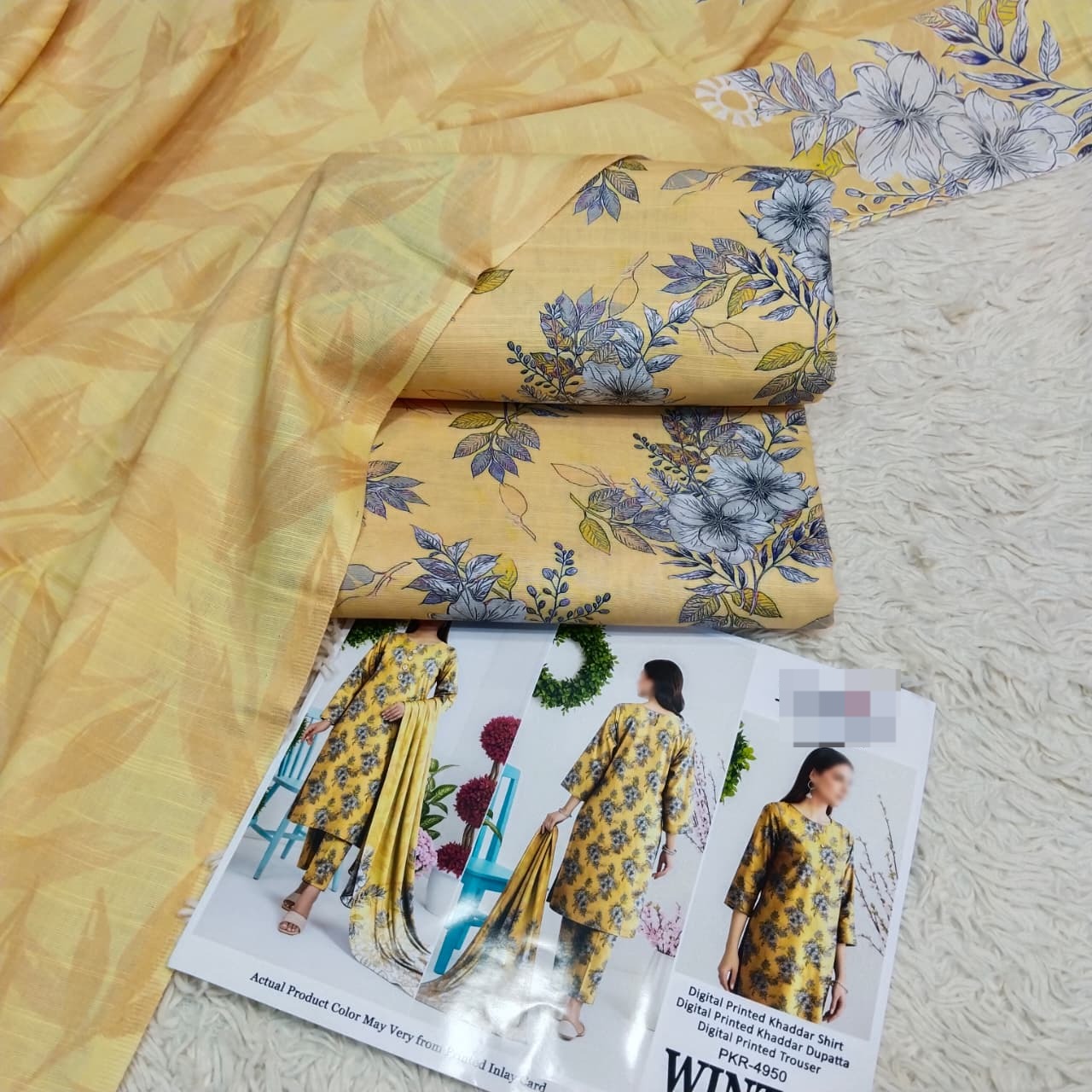 Khaddar Digital Printed 3PC D#7